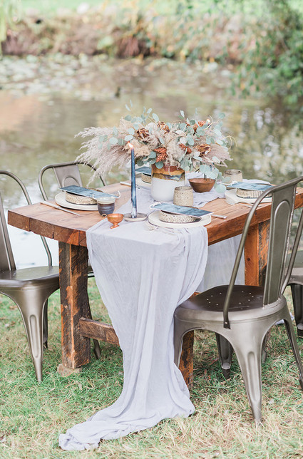 Indigo coastal wedding inspiration
