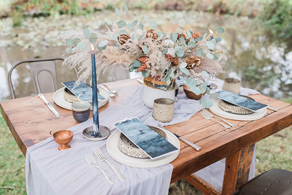Indigo coastal wedding inspiration