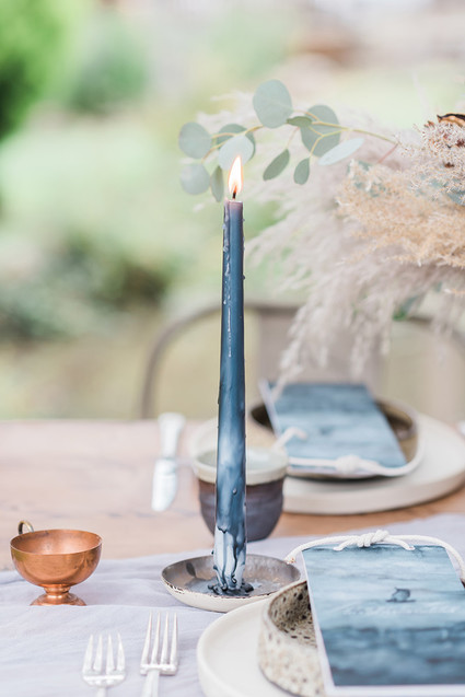 Indigo coastal wedding inspiration