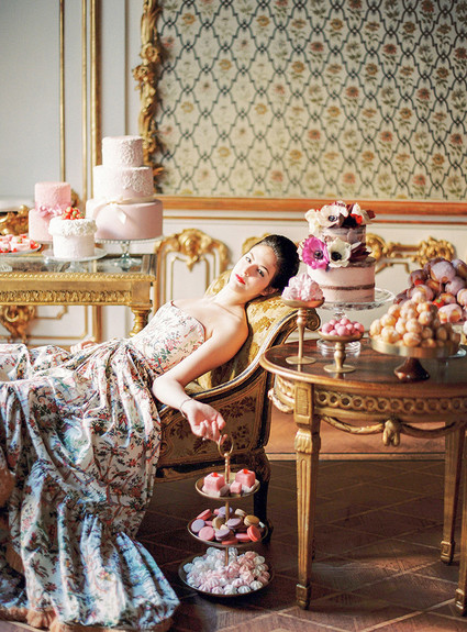 Elegant Marie Antoinette inspired wedding Inspiration