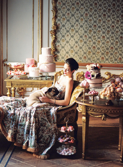 Elegant Marie Antoinette inspired wedding Inspiration