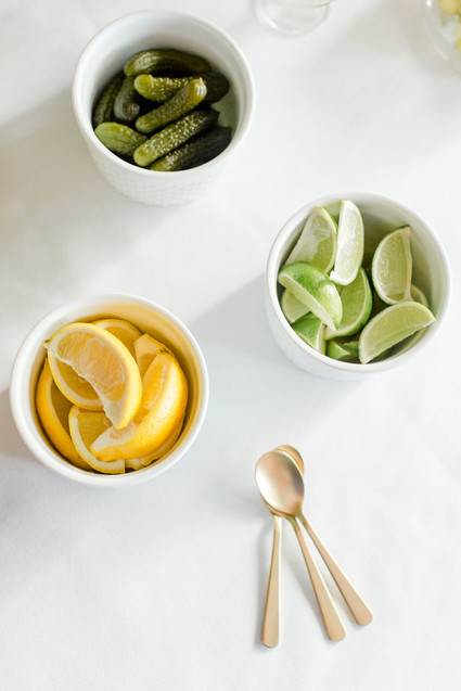 Bloody Mary holiday cocktail bar