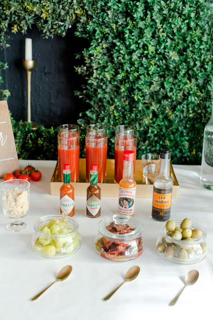 Bloody Mary holiday cocktail bar