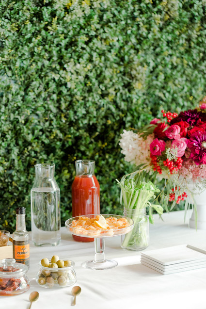 Bloody Mary holiday cocktail bar