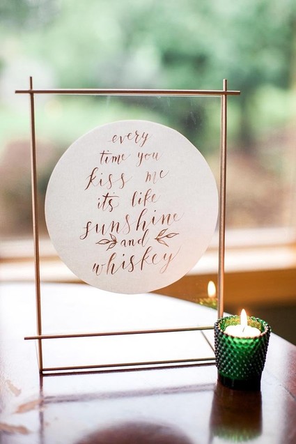 Winter wedding cocktails