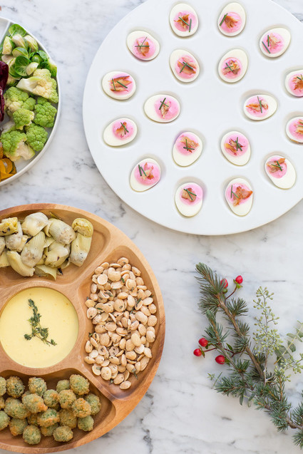 Retro holiday fondu party