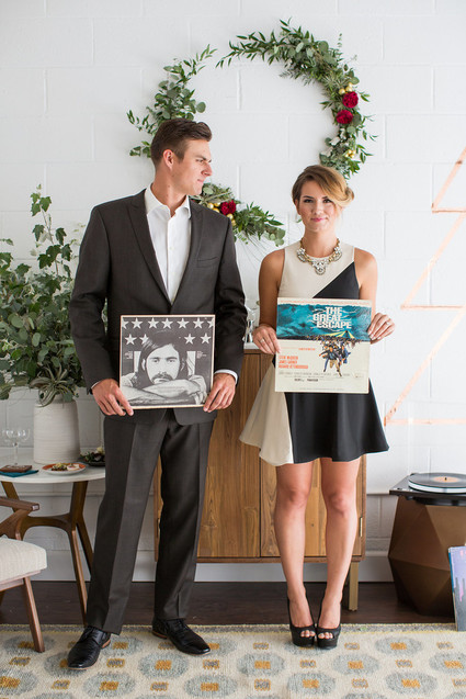 Retro holiday fondu party