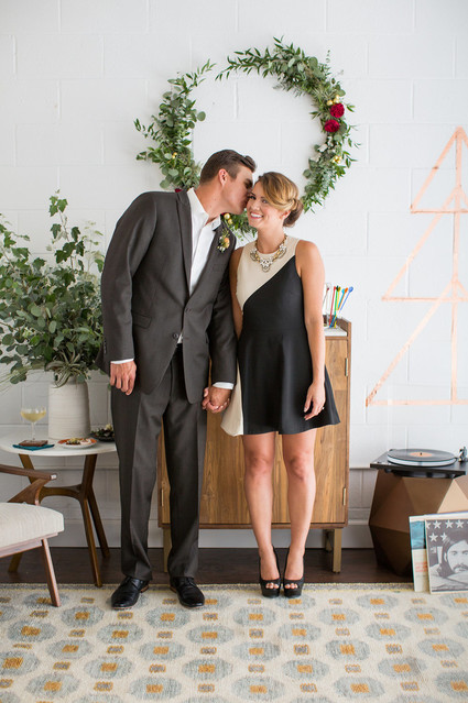 Retro holiday fondu party