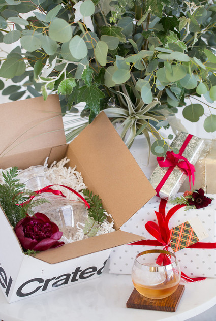 Retro holiday fondu party