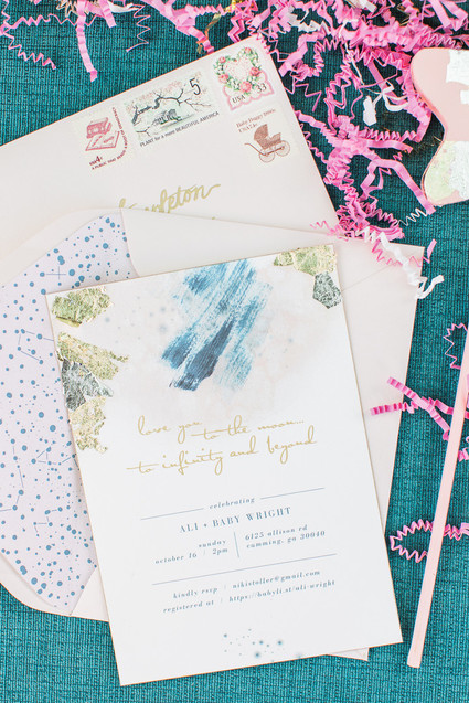 Love you to the Moon baby shower Inspiration