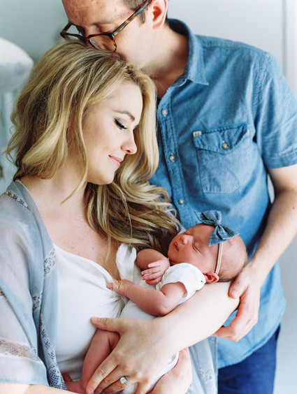 cozy winter newborn photos