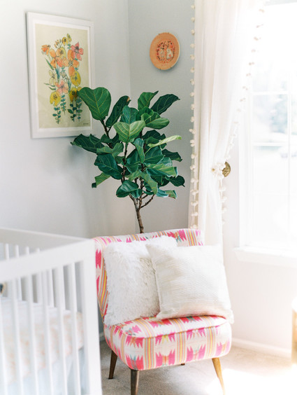cozy feminine girl's nursery