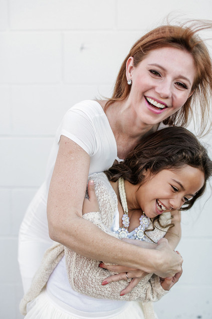 All white family photos