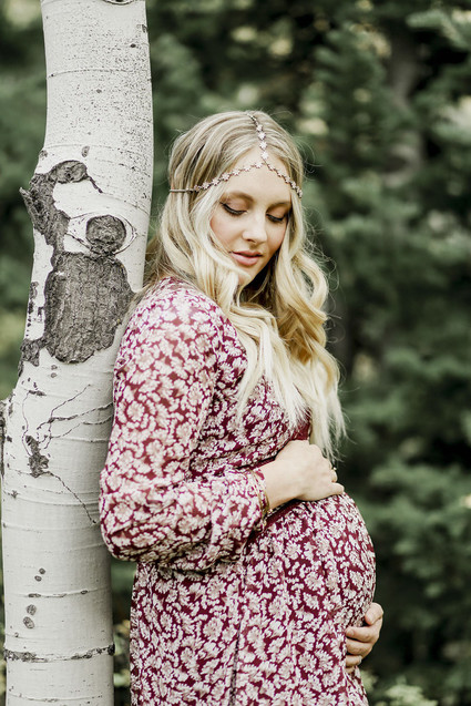 Boho rustic maternity photos