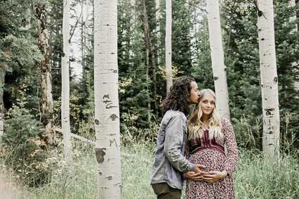 Boho rustic maternity photos