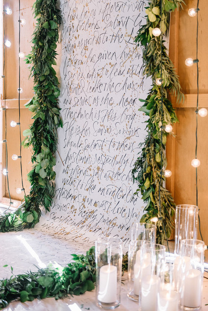 Calligraphy scroll ceremony backdrop Inspiration