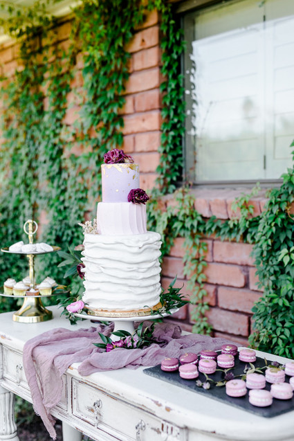 Romantic dessert table