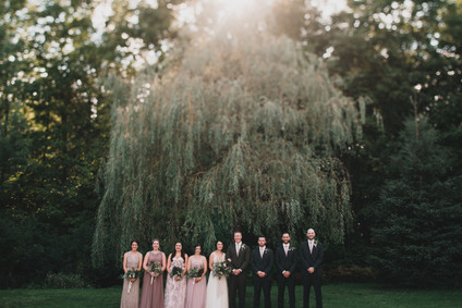 Blush bridesmaids