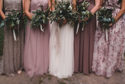 Blush bridesmaids