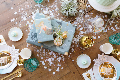 California Christmakah party ideas Inspiration