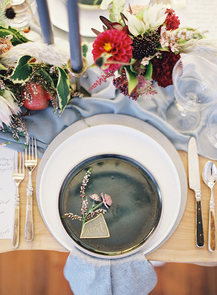 Blue and red wedding ideas