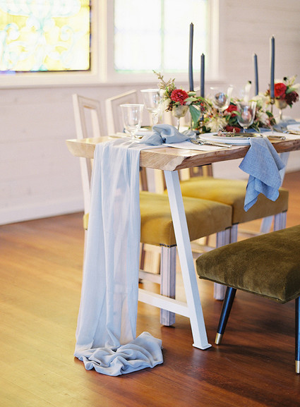 Blue and red wedding ideas