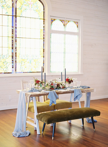 Blue and red wedding ideas