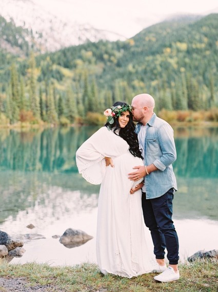 Calgary Mountain maternity photos