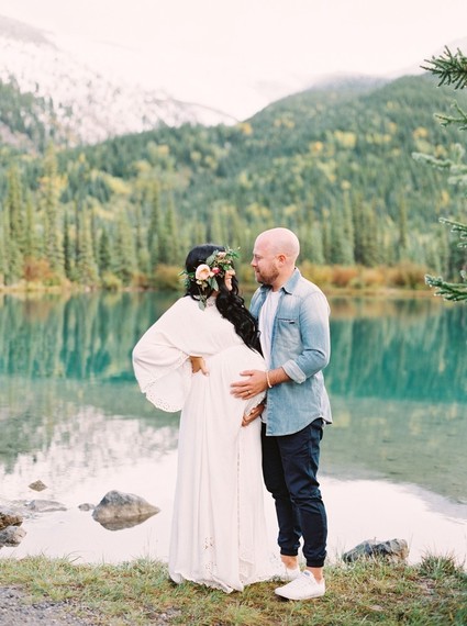 Calgary Mountain maternity photos