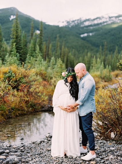 Calgary Mountain maternity photos
