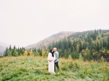 Calgary Mountain maternity photos