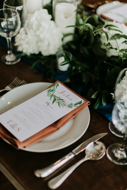 Modern garden inspired wedding