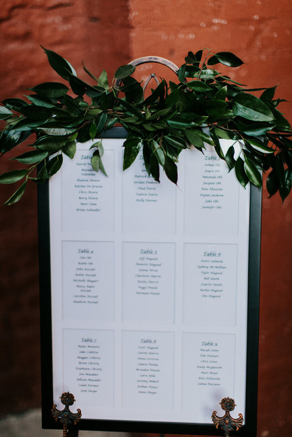 Modern garden inspired wedding