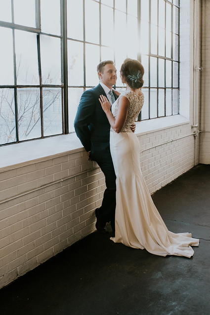 Modern wedding dress