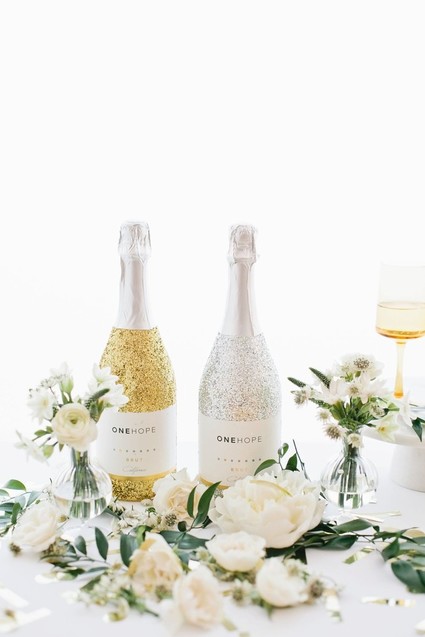 modern gold and white new years eve party