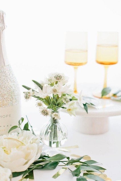 modern gold and white new years eve party