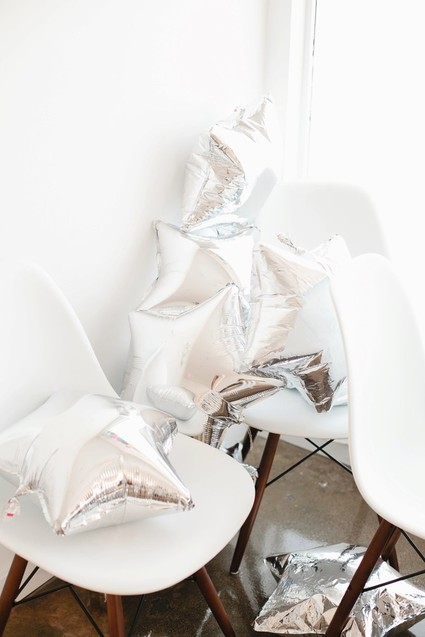 silver star balloons Inspiration