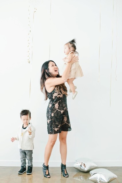 modern gold and white kids new years eve party