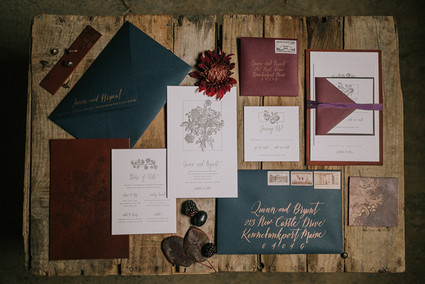Winter wedding invitations