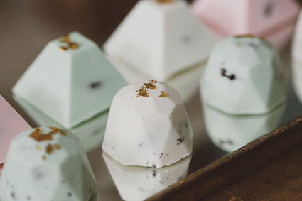 Modern wedding dessert