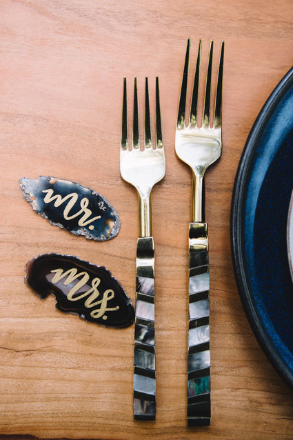 Bohemian geode wedding inspiration