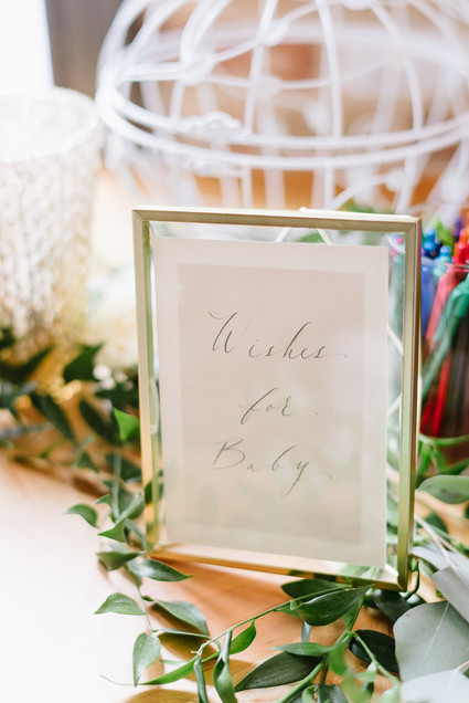 Elegant winter gender neutral baby shower