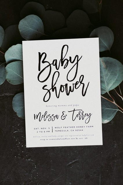 Rustic feminine baby shower