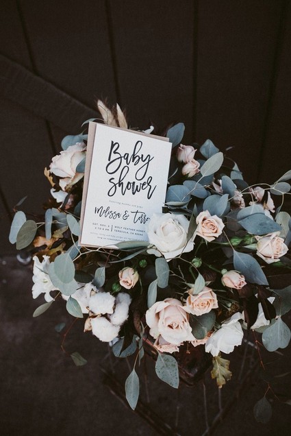 Rustic feminine baby shower