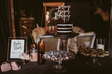 Rustic feminine baby shower