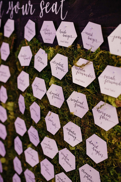 Unique escort card ideas