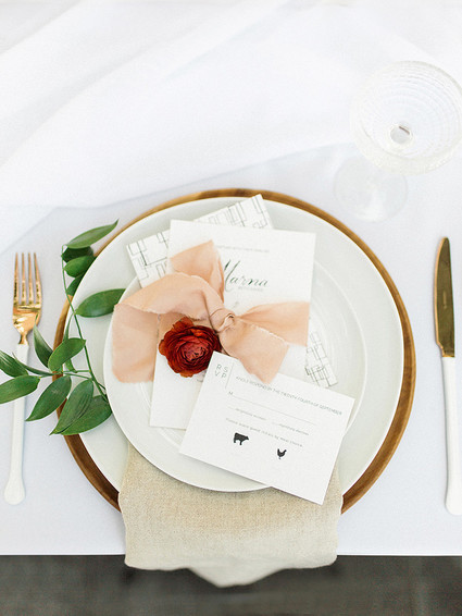 Garden wedding reception