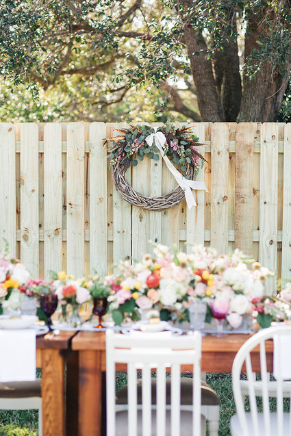 Backyard bridal shower