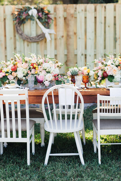 Backyard bridal shower