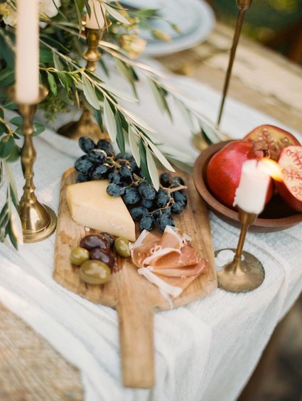 Cheese and meat platter